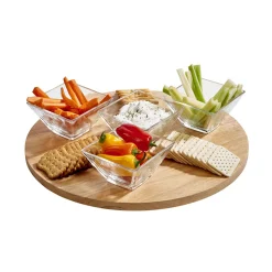 Rubberwood Lazy Susan - 15" Diameter