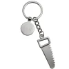 Saw Keychain with Engraving Tag, 4.75"
