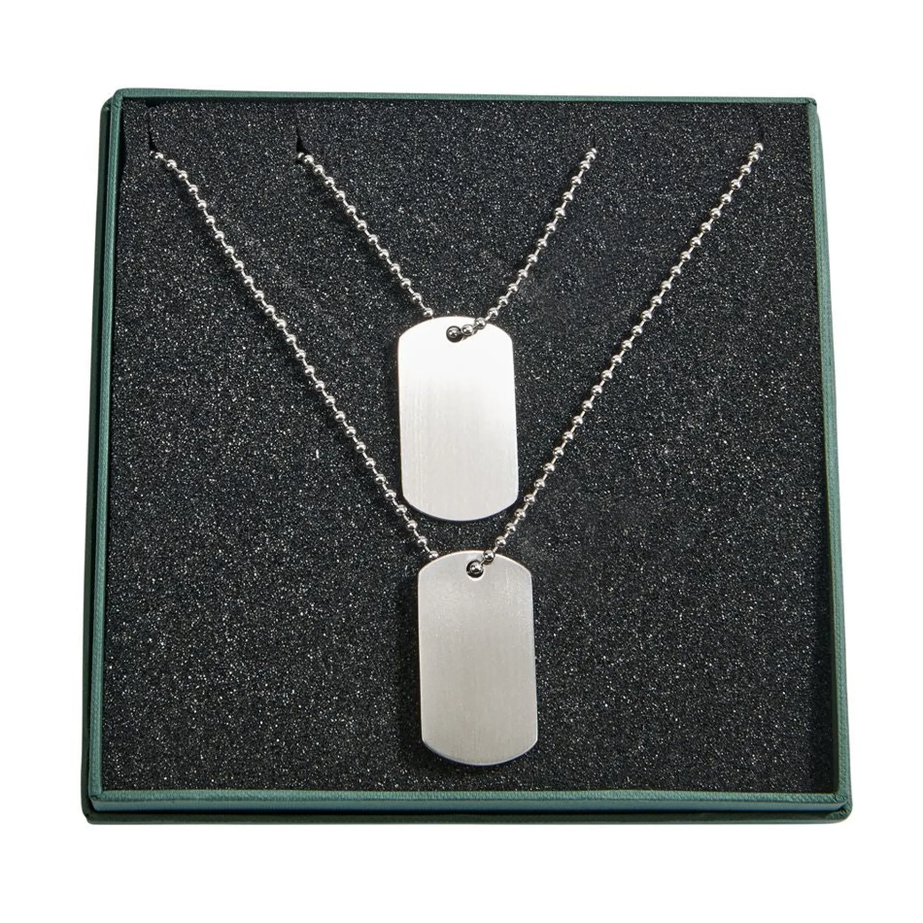 Set Of 2 Dog Tags With Chains