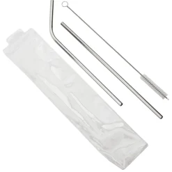 Set Of 2 Stainless Steel Straws