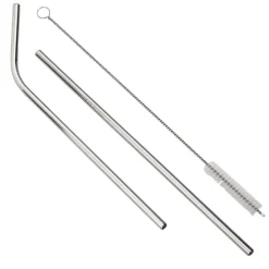 Set Of 2 Stainless Steel Straws
