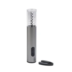 Silver Wine Opener with Stainless Steel Corkscrew