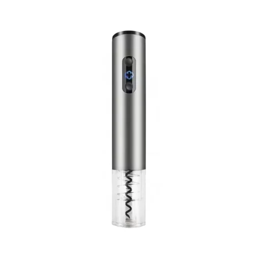 Silver Wine Opener with Stainless Steel Corkscrew