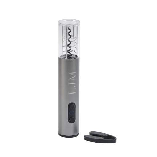 Silver Wine Opener with Stainless Steel Corkscrew