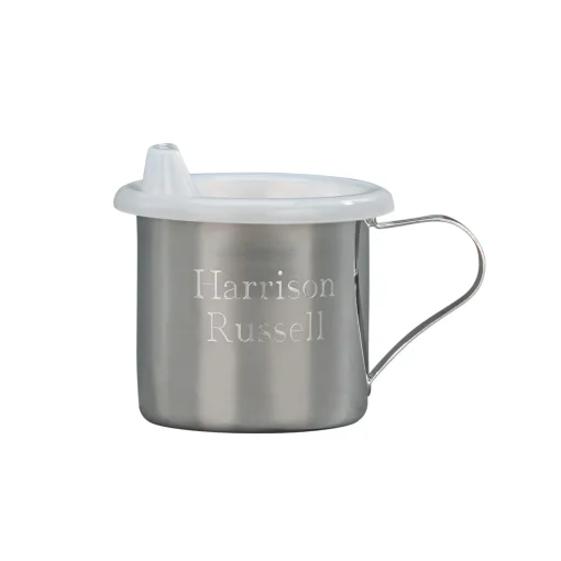 Silverplated Baby Cup with Sippy Lid