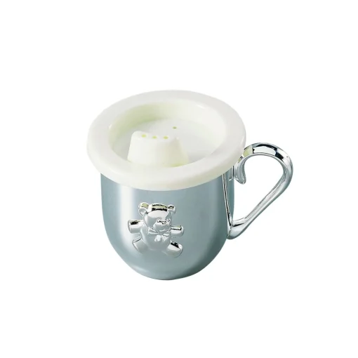 Silverplated Baby Cup With Cup & Sippy Lid Insert
