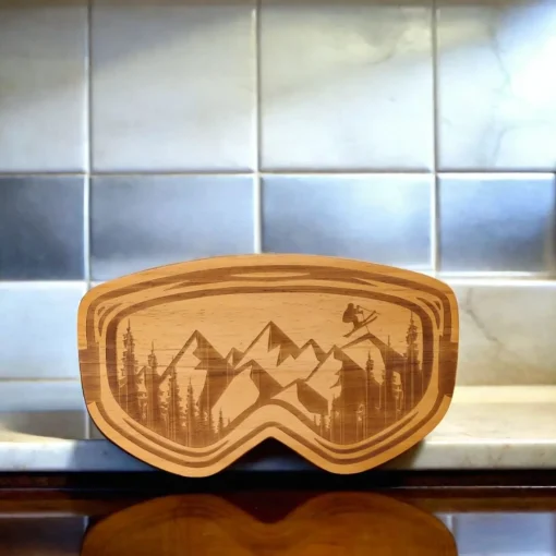 Ski Goggles Wood Board - 15" x 8.75"