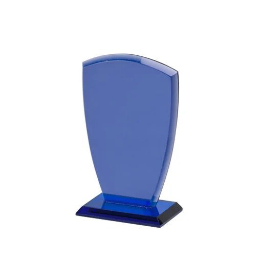 Small Cobalt Shield Trophy, 6.25"