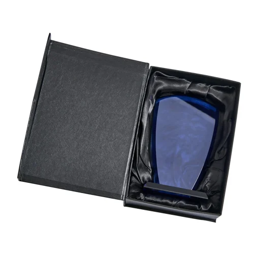 Small Cobalt Shield Trophy, 6.25"