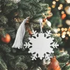 Snowflake Ornament W/white Tassel,np