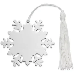 Snowflake Ornament W/white Tassel,np