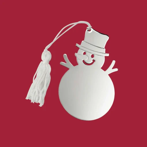 Snowman Ornament W/white Tassel