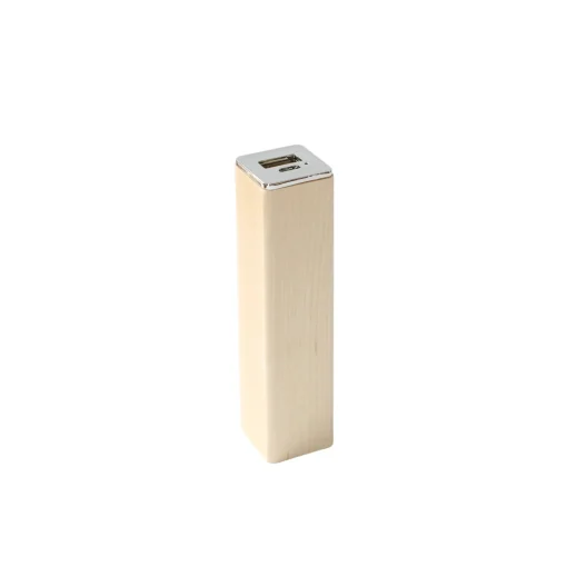 Square Tube Maple Power Bank Charger