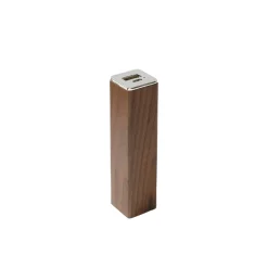 Square Tube Walnut Power Bank Charger