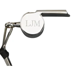 Stainless Steel Coach's Whistle with Lanyard