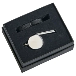 Stainless Steel Coach's Whistle with Lanyard