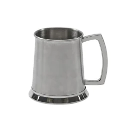 Stainless Steel Tankard with Satin Matte Finish - 20 oz