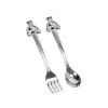 Teddy Bear Handle Baby Spoon & Fork Set