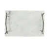 White Marble Board with Silver Branch Handles
